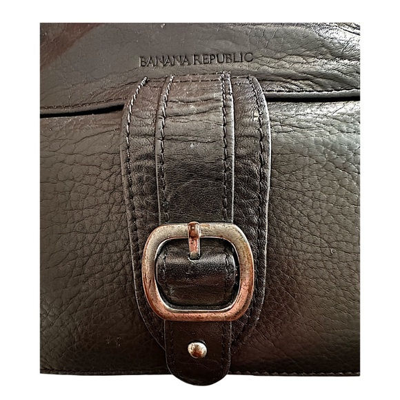 BANANA REPUBLIC Women’s Black Pebbled Leather Trifold Wallet - Picture 9 of 9